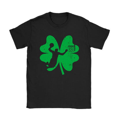 St Patricks day Shamrock Basketball Irish Boys Girls Men T-Shirt