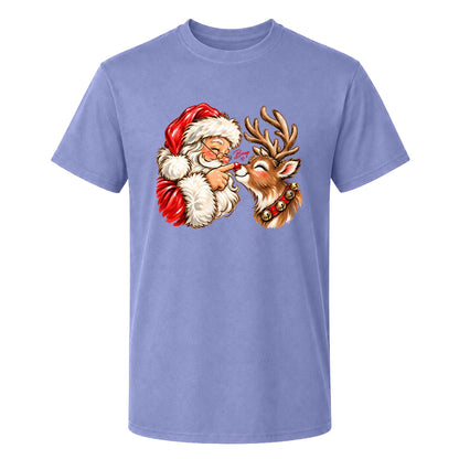 Funny Christmas Shirt  - Reindeer Santa Claus Boop T-shirt Sweatshirt - Trendy Christmas Gift for Friends, Self Gift