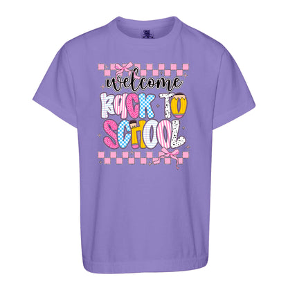 Personalized Welcome Back to School Teacher Student Shirt, Custom Name Back to School T-Shirt, First Day of School Gift Tee