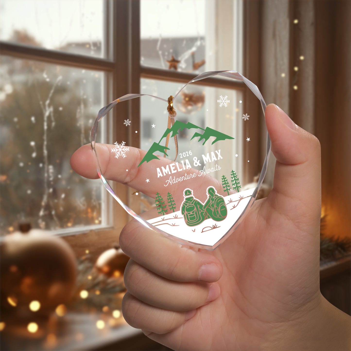 Personalized Christmas Ornaments For Couples, New Adventure Mr And Mrs Ornament 2025