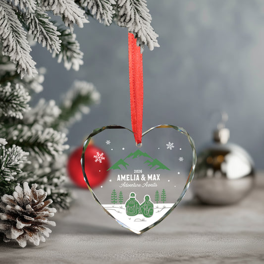 Personalized Christmas Ornaments For Couples, New Adventure Mr And Mrs Ornament 2025