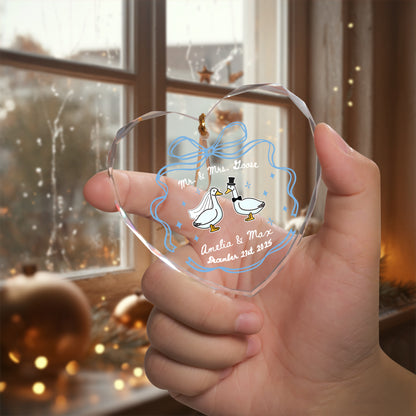Personalized Christmas Ornaments For Couples, House Warming Gifts New Home