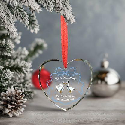 Personalized Christmas Ornaments For Couples, House Warming Gifts New Home