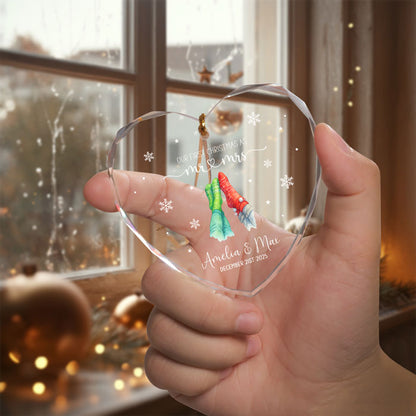 Personalized 1st Christmas Ornament For Couple Friends Or Loved Ones