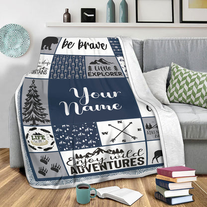 Personalized Baby Blankets With Name, Custom Fleece Baby Blanket