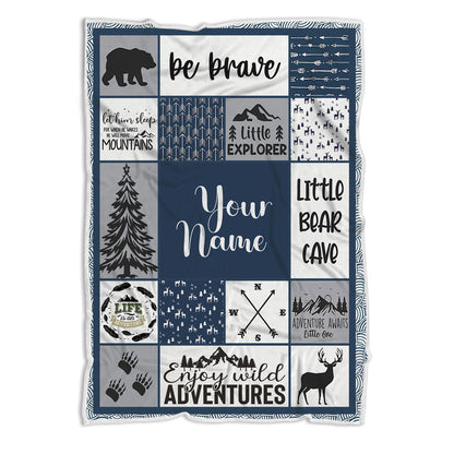 Personalized Baby Blankets With Name, Custom Fleece Baby Blanket