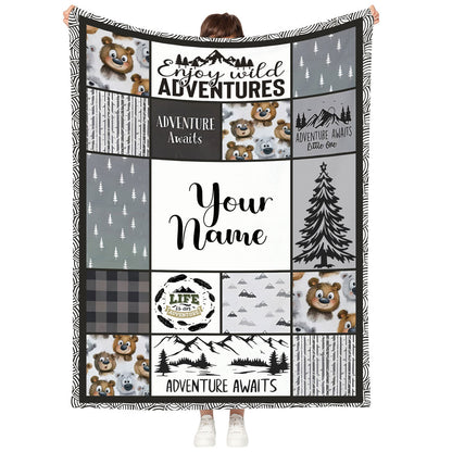 Personalized Baby Blanket For Boys Or Girls, Custom Winter Blankets For Babies