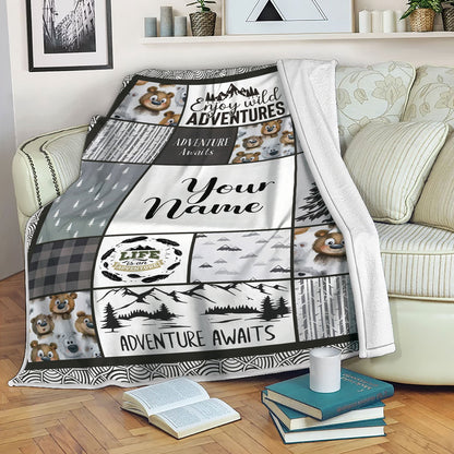 Personalized Baby Blanket For Boys Or Girls, Custom Winter Blankets For Babies