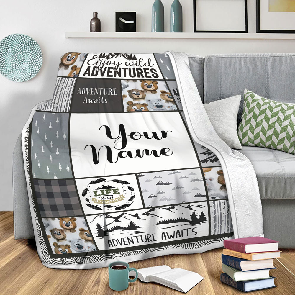 Personalized Baby Blanket For Boys Or Girls, Custom Winter Blankets For Babies