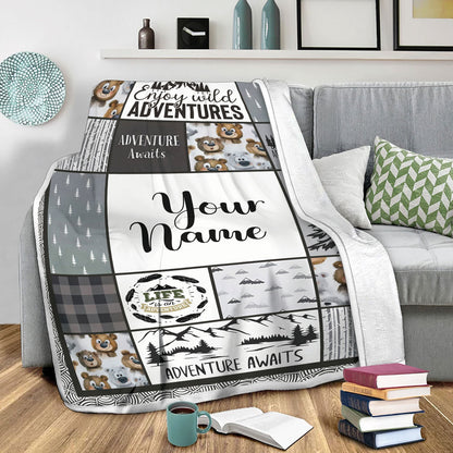 Personalized Baby Blanket For Boys Or Girls, Custom Winter Blankets For Babies