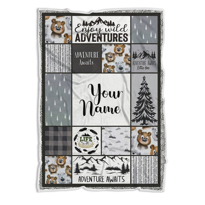 Personalized Baby Blanket For Boys Or Girls, Custom Winter Blankets For Babies