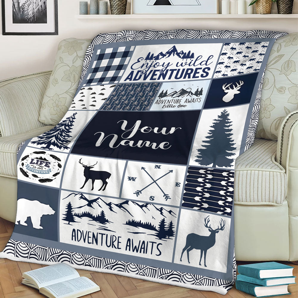 Personalized Kids Blankets For Birthday New Year Or Holiday