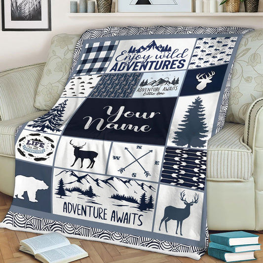 Personalized Kids Blankets For Birthday New Year Or Holiday