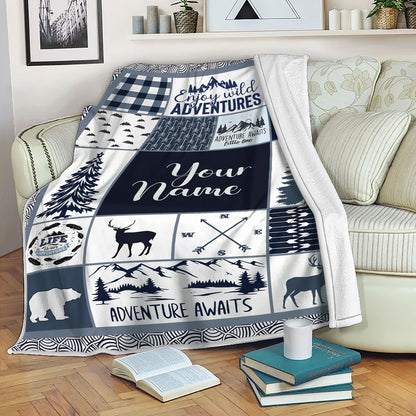 Personalized Kids Blankets For Birthday New Year Or Holiday