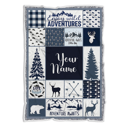 Personalized Kids Blankets For Birthday New Year Or Holiday