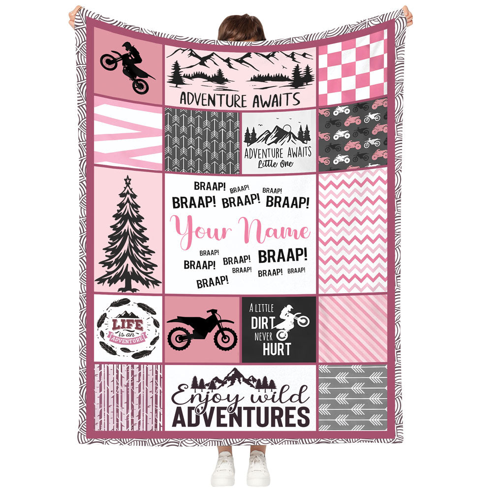 Fleece Woodland Baby Blanket For Birthday Milestone Or Any Occasion