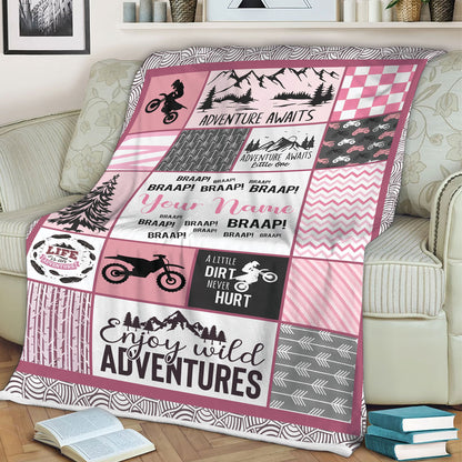 Fleece Woodland Baby Blanket For Birthday Milestone Or Any Occasion