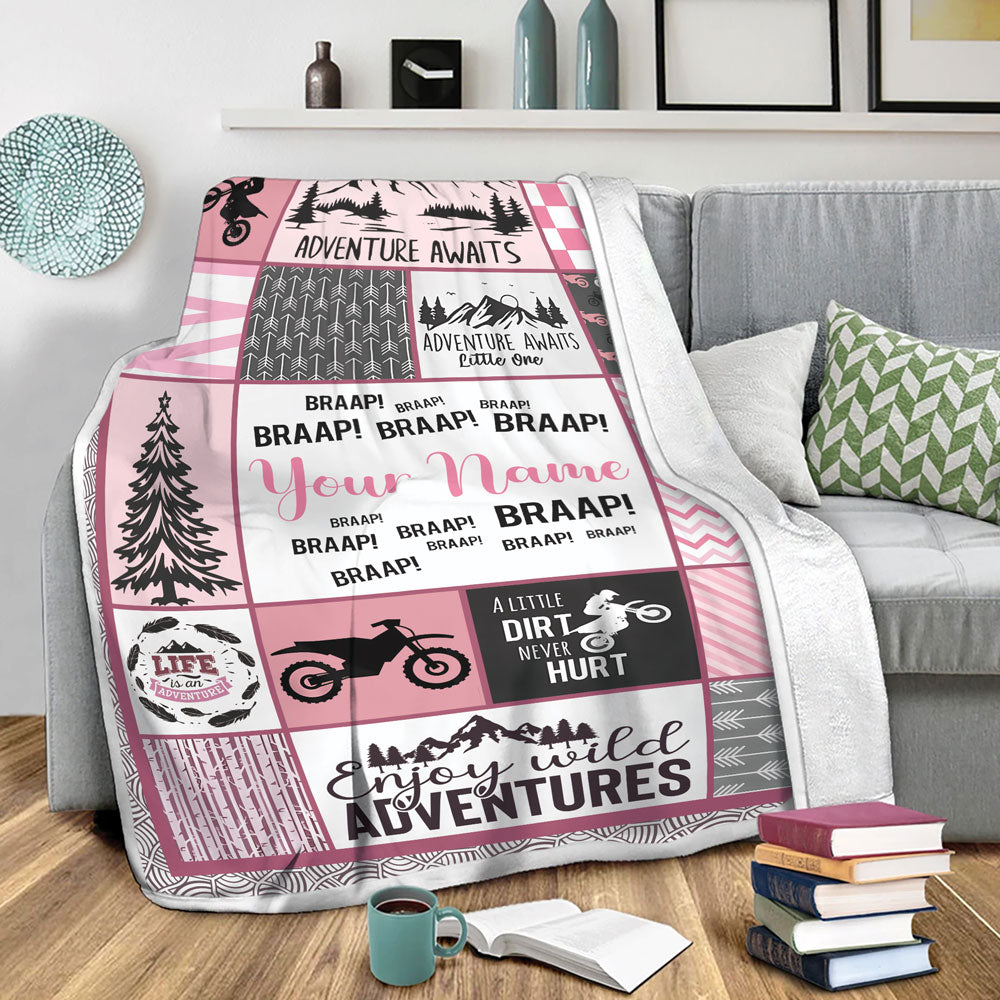 Fleece Woodland Baby Blanket For Birthday Milestone Or Any Occasion