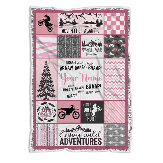 Fleece Woodland Baby Blanket For Birthday Milestone Or Any Occasion