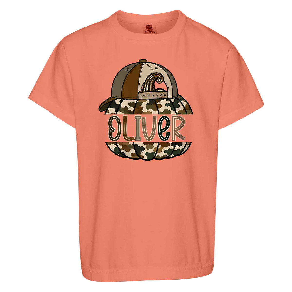 Personalized Halloween Kids Shirt - Custom Name Pumpkin Shirt - Kids Spooky Season Outfit, Spook Season Gift