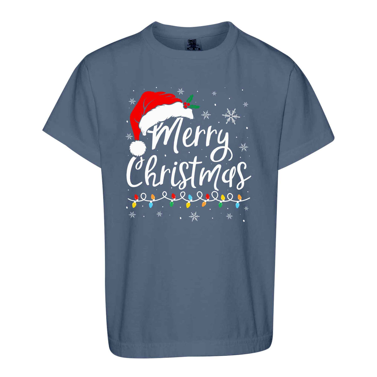 Matching Family Christmas Shirts, Merry Christmas Santa Hat Graphic Tees, Christmas Gift for Family