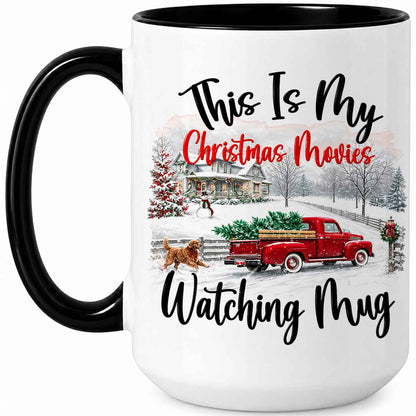 Christmas Movie Mug, Red Truck Christmas Tree Coffee Mug, Holiday Gift for Family