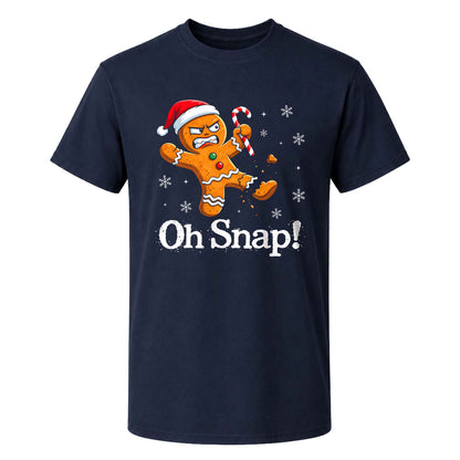 Funny Gingerbread Christmas Sweatshirt, Oh Snap Holiday Graphic Tee, Christmas Gift
