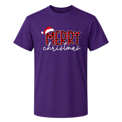 Matching Family Christmas Shirts, Merry Christmas Santa Hat Graphic Tees, Christmas Gift for Family