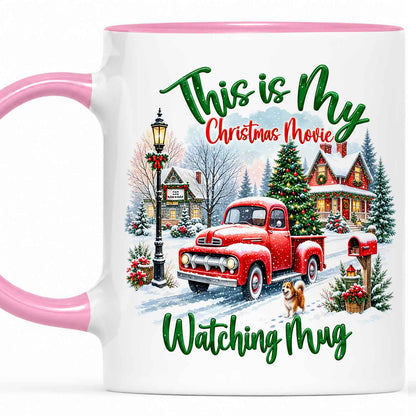 Christmas Movie Mug, Red Truck Christmas Tree Coffee Mug, Holiday Gift for Family