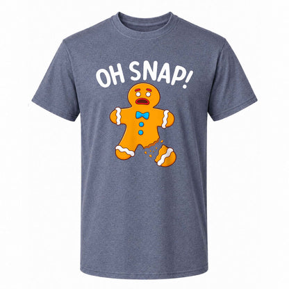 Funny Gingerbread Christmas Sweatshirt, Oh Snap Holiday Graphic Tee, Christmas Gift
