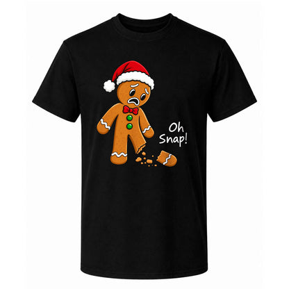 Funny Gingerbread Christmas Sweatshirt, Oh Snap Holiday Graphic Tee, Christmas Gift