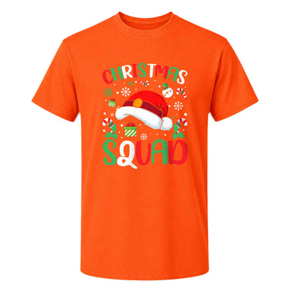 Christmas Squad Matching Family Shirts, Funny Christmas Graphic Tees, Holiday Gift for Family