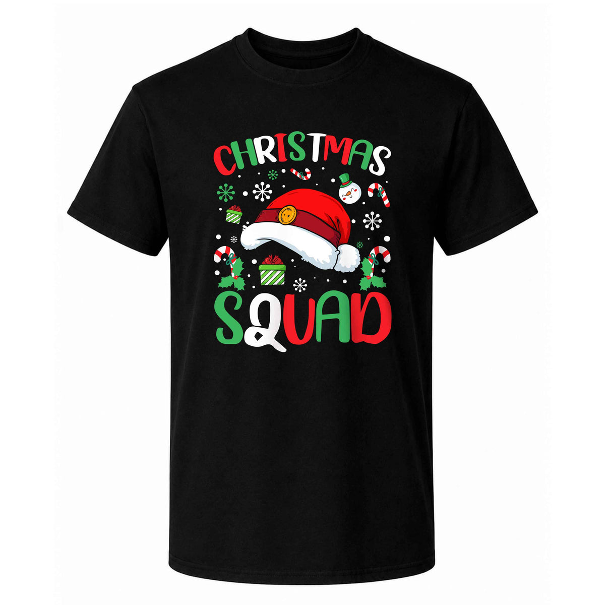 Christmas Squad Matching Family Shirts, Funny Christmas Graphic Tees, Holiday Gift for Family