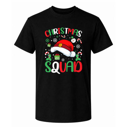Christmas Squad Matching Family Shirts, Funny Christmas Graphic Tees, Holiday Gift for Family
