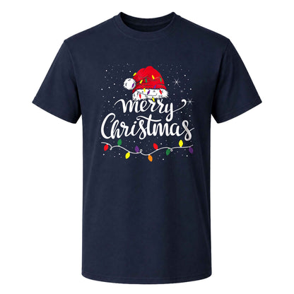 Matching Family Christmas Shirts, Merry Christmas Santa Hat Graphic Tees, Christmas Gift for Family