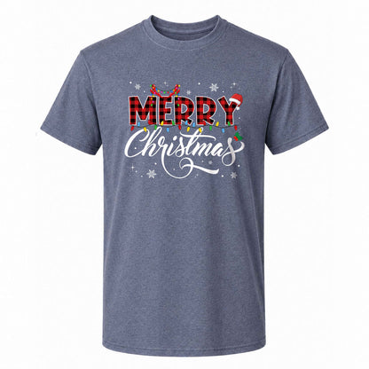 Matching Family Christmas Shirts, Merry Christmas Santa Hat Graphic Tees, Christmas Gift for Family