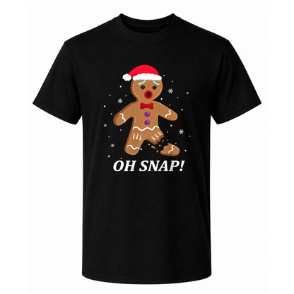 Funny Gingerbread Christmas Sweatshirt, Oh Snap Holiday Graphic Tee, Christmas Gift