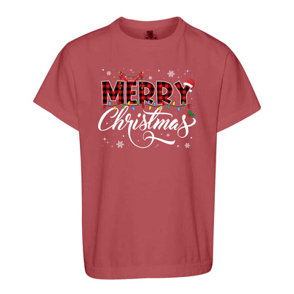Matching Family Christmas Shirts, Merry Christmas Santa Hat Graphic Tees, Christmas Gift for Family