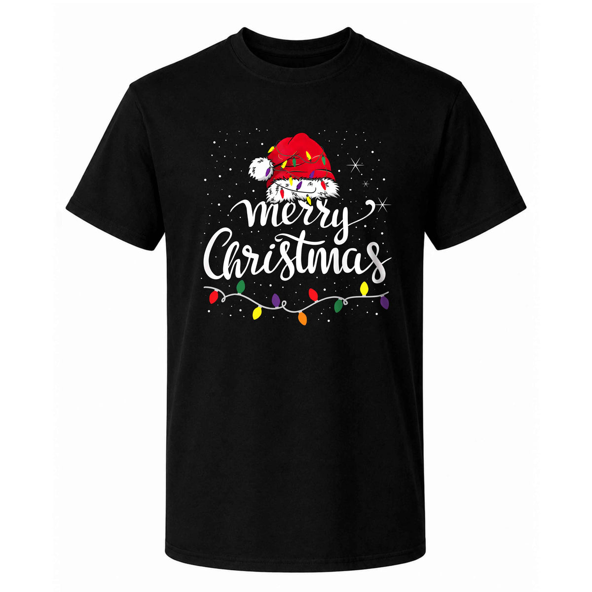 Matching Family Christmas Shirts, Merry Christmas Santa Hat Graphic Tees, Christmas Gift for Family