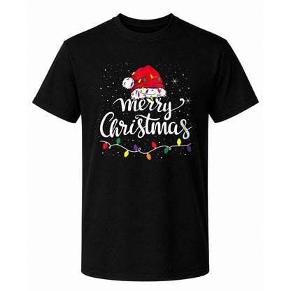 Matching Family Christmas Shirts, Merry Christmas Santa Hat Graphic Tees, Christmas Gift for Family