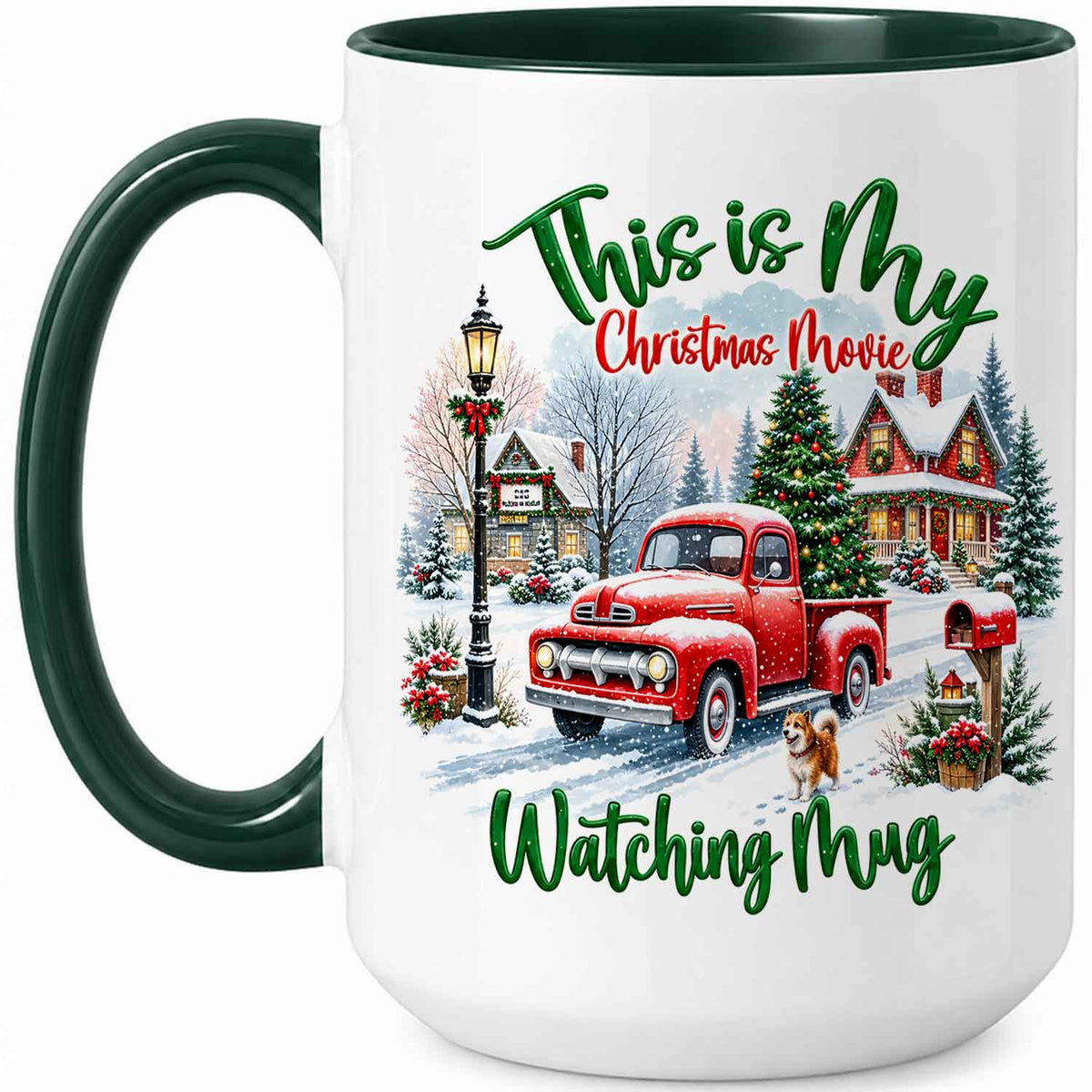 Christmas Movie Mug, Red Truck Christmas Tree Coffee Mug, Holiday Gift for Family