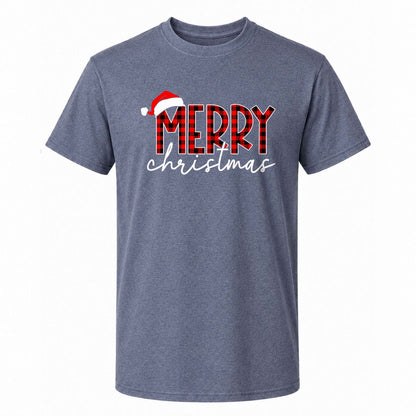 Matching Family Christmas Shirts, Merry Christmas Santa Hat Graphic Tees, Christmas Gift for Family