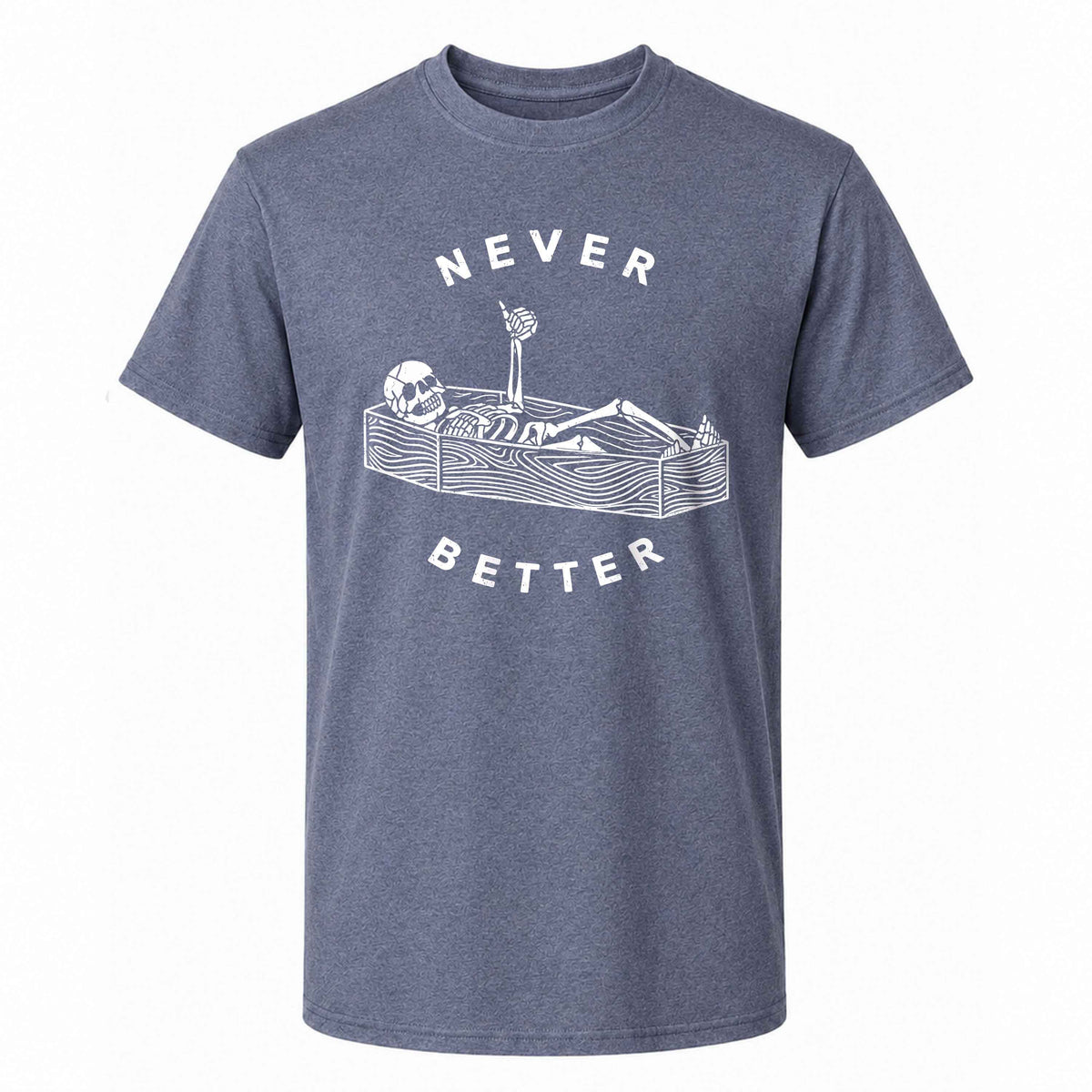 Funny Skeleton Coffee Halloween Sweatshirt, Never Better Graphic, Halloween Gift