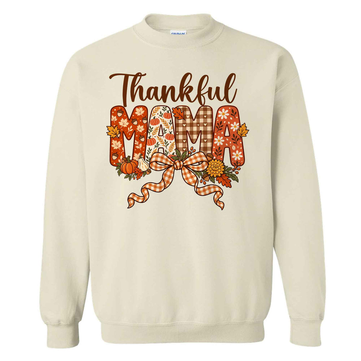 Personalized Thanksgiving Shirt - Thankful Mama - Holiday Gift for Mom, Grandma