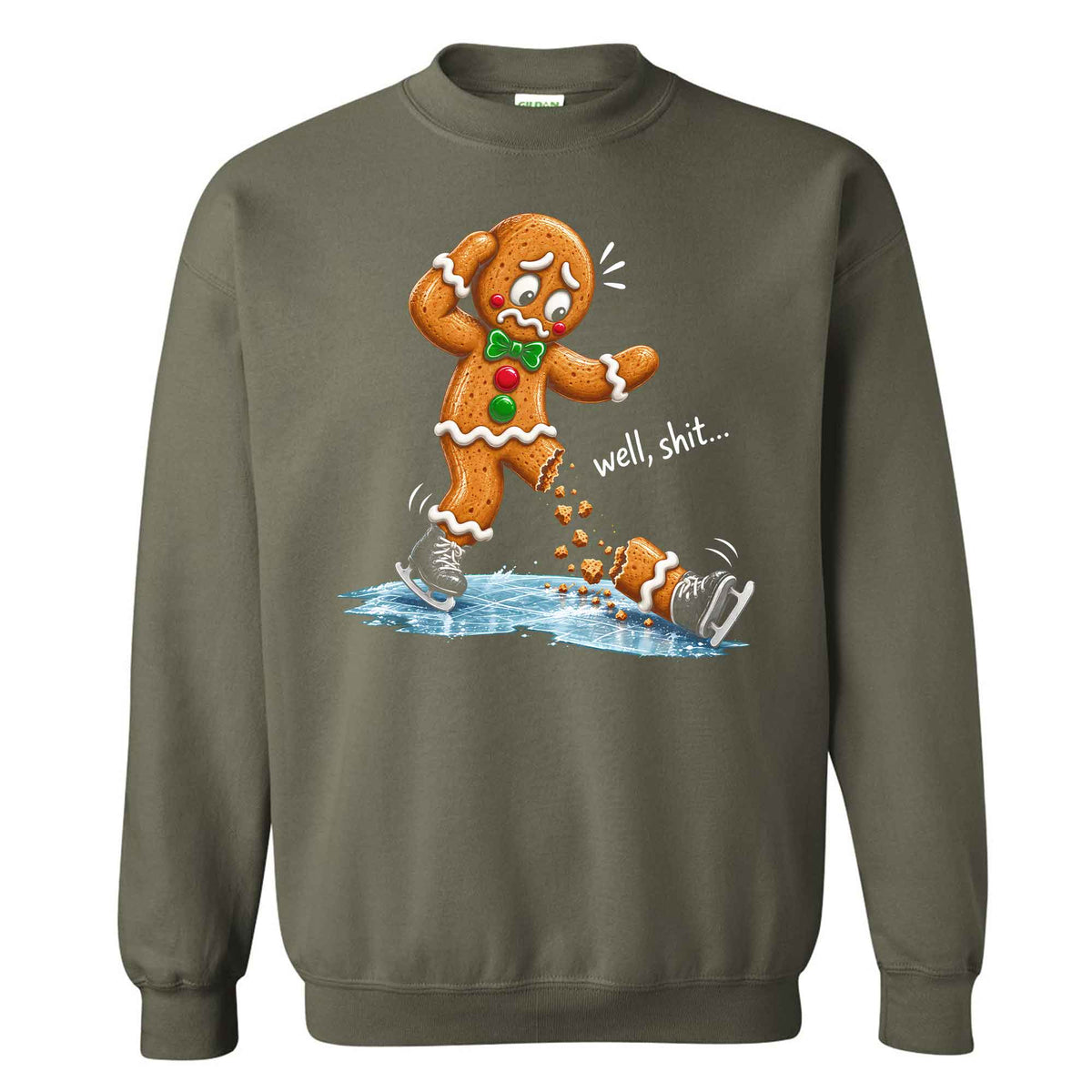 Gingerbread Christmas Sweatshirt, Funny Christmas Shirt Christmas Gift
