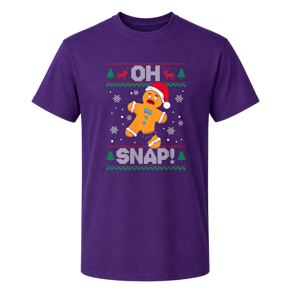 Funny Gingerbread Christmas Sweatshirt, Oh Snap Holiday Graphic Tee, Christmas Gift