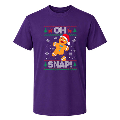 Funny Gingerbread Christmas Sweatshirt, Oh Snap Holiday Graphic Tee, Christmas Gift