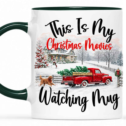 Christmas Movie Mug, Red Truck Christmas Tree Coffee Mug, Holiday Gift for Family