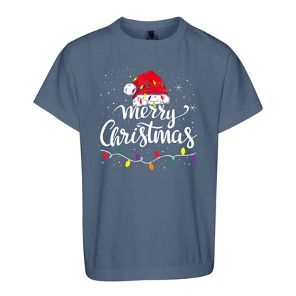 Matching Family Christmas Shirts, Merry Christmas Santa Hat Graphic Tees, Christmas Gift for Family