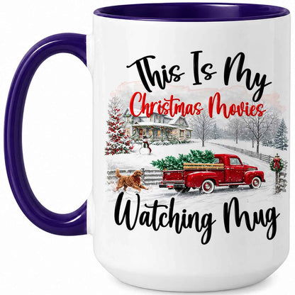 Christmas Movie Mug, Red Truck Christmas Tree Coffee Mug, Holiday Gift for Family